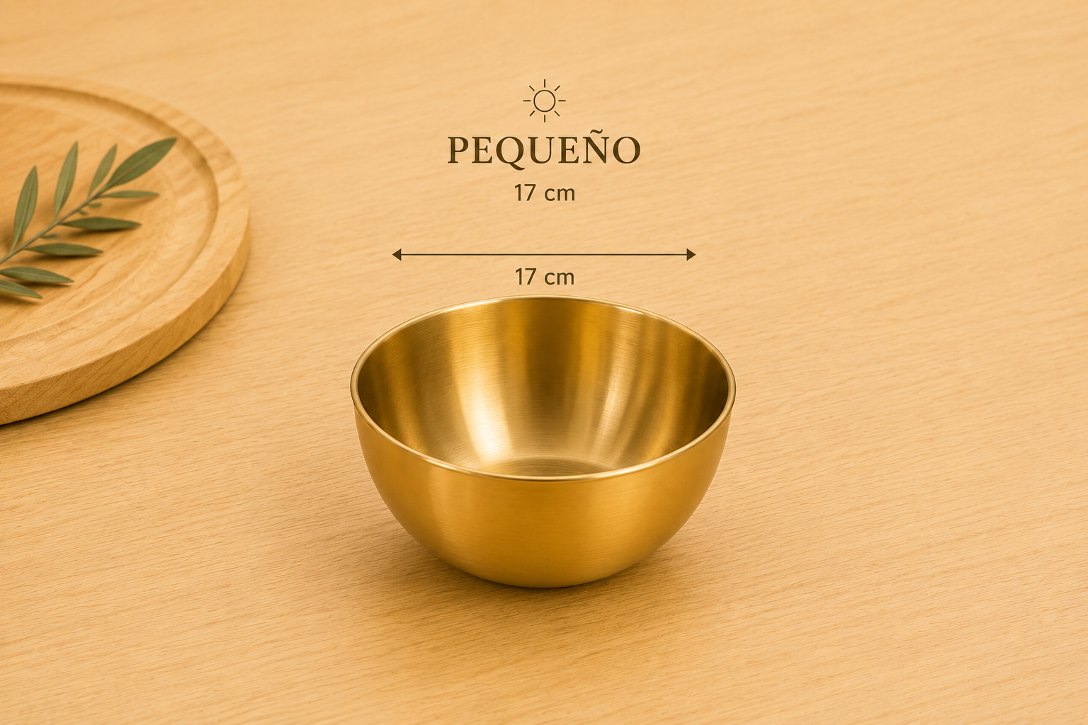 ALBA DORADA / Juego de 3 Bowls Dorados PREMIUM